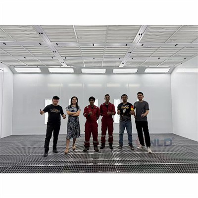 Bruneiに設置されたOEMスプレー塗装ブース産業用鋼製品の塗装用